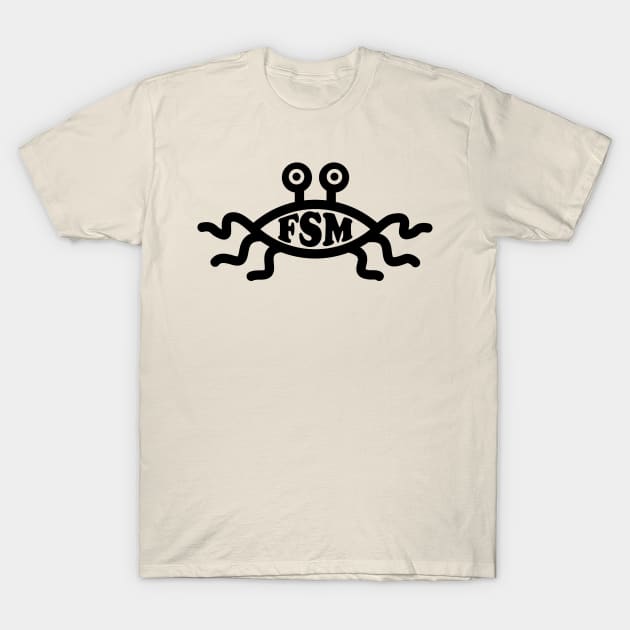 Flying Spaghetti Monster - Light T-Shirt by Gaming Galaxy Shirts 